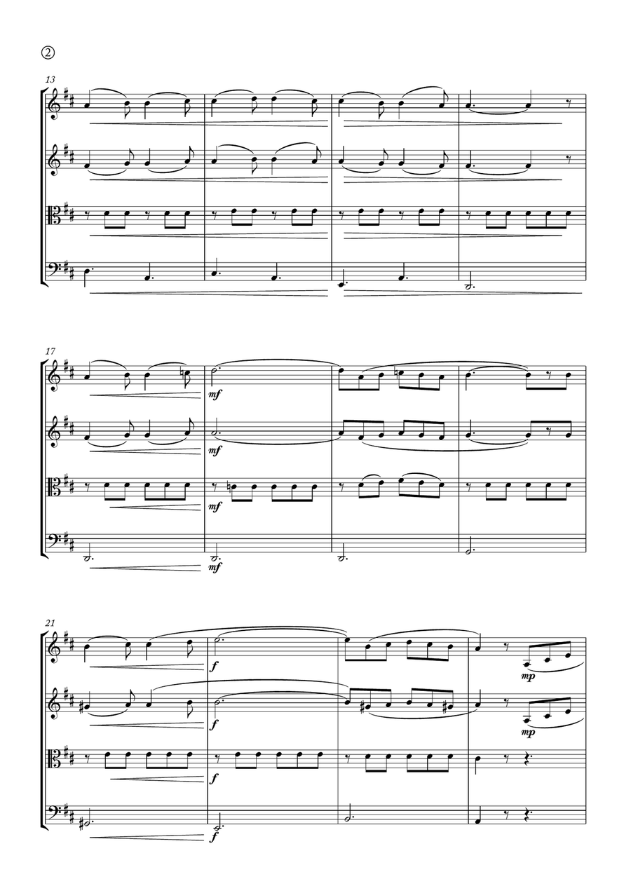 Barcarolle String Quartet scores gallery preview page 2