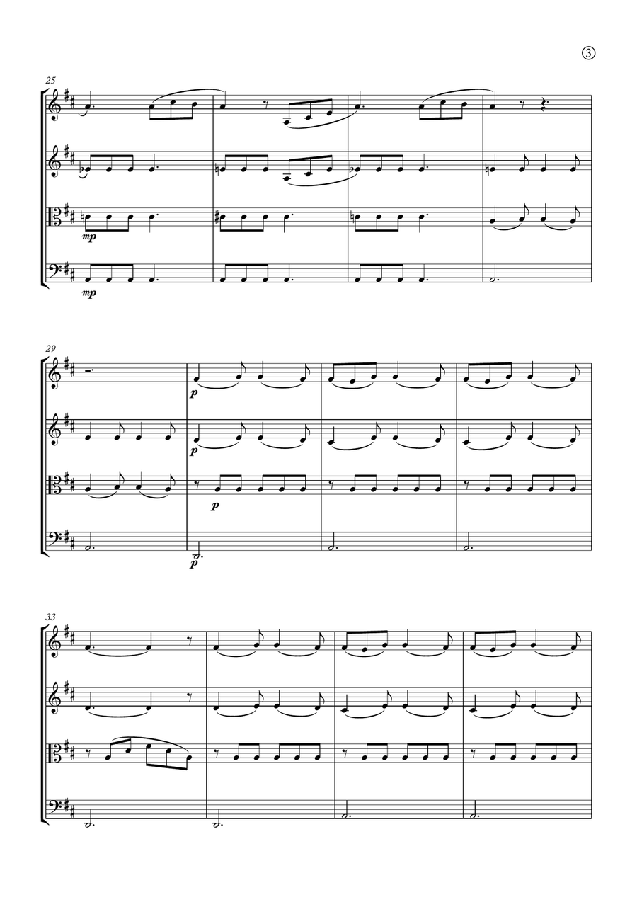 Barcarolle String Quartet scores gallery preview page 3