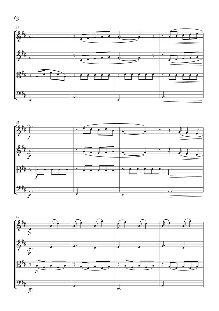 Barcarolle String Quartet scores gallery preview page 4