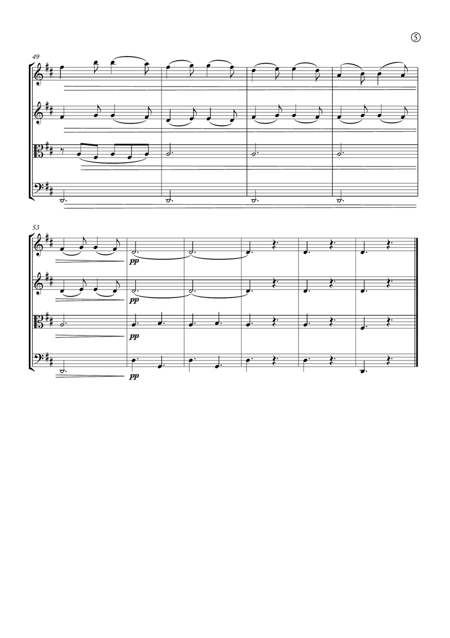 Barcarolle String Quartet scores gallery preview page 5