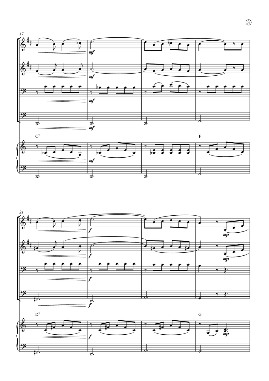 Barcarolle Brass Quartet scores gallery preview page 3