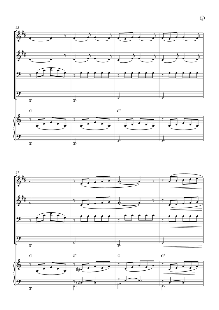 Barcarolle Brass Quartet scores gallery preview page 5
