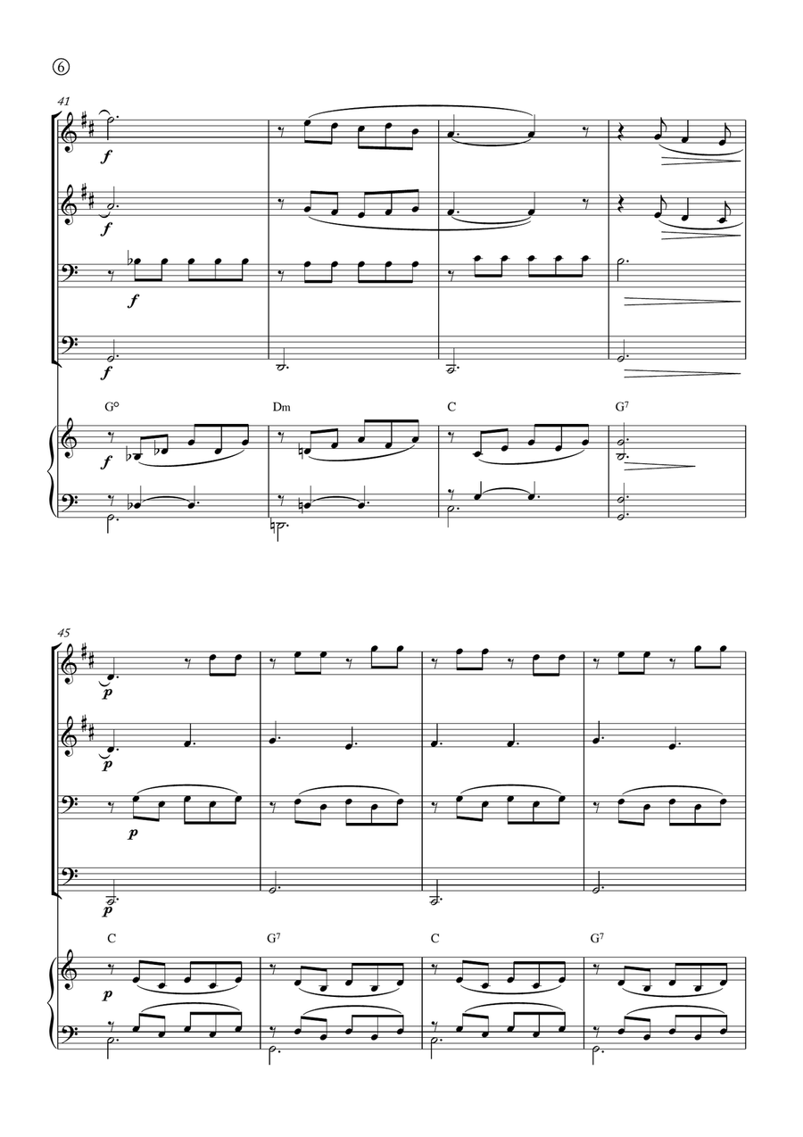 Barcarolle Brass Quartet scores gallery preview page 6