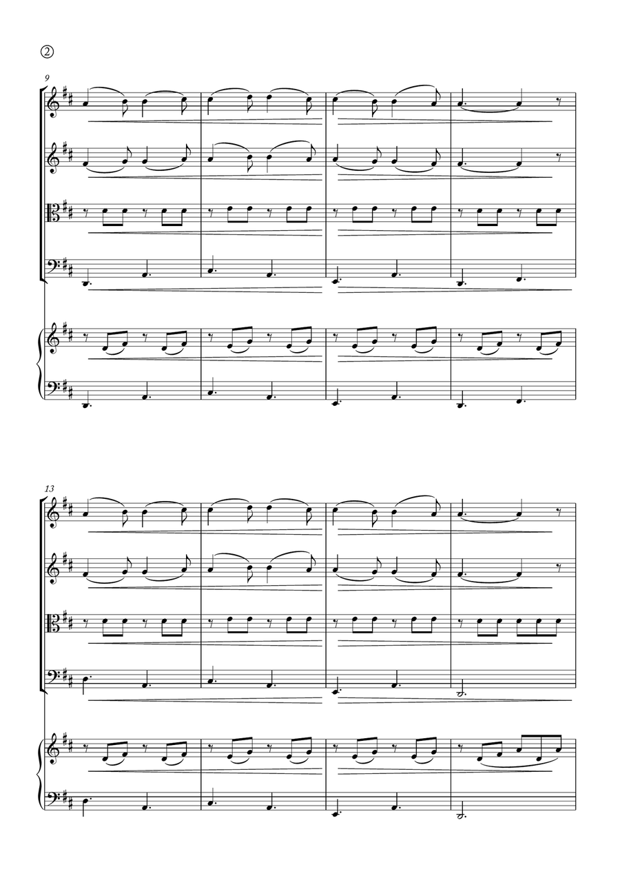 Barcarolle String Quartet scores gallery preview page 2