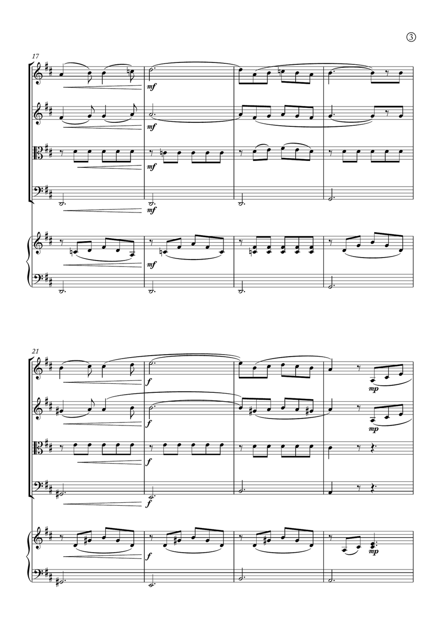 Barcarolle String Quartet scores gallery preview page 3