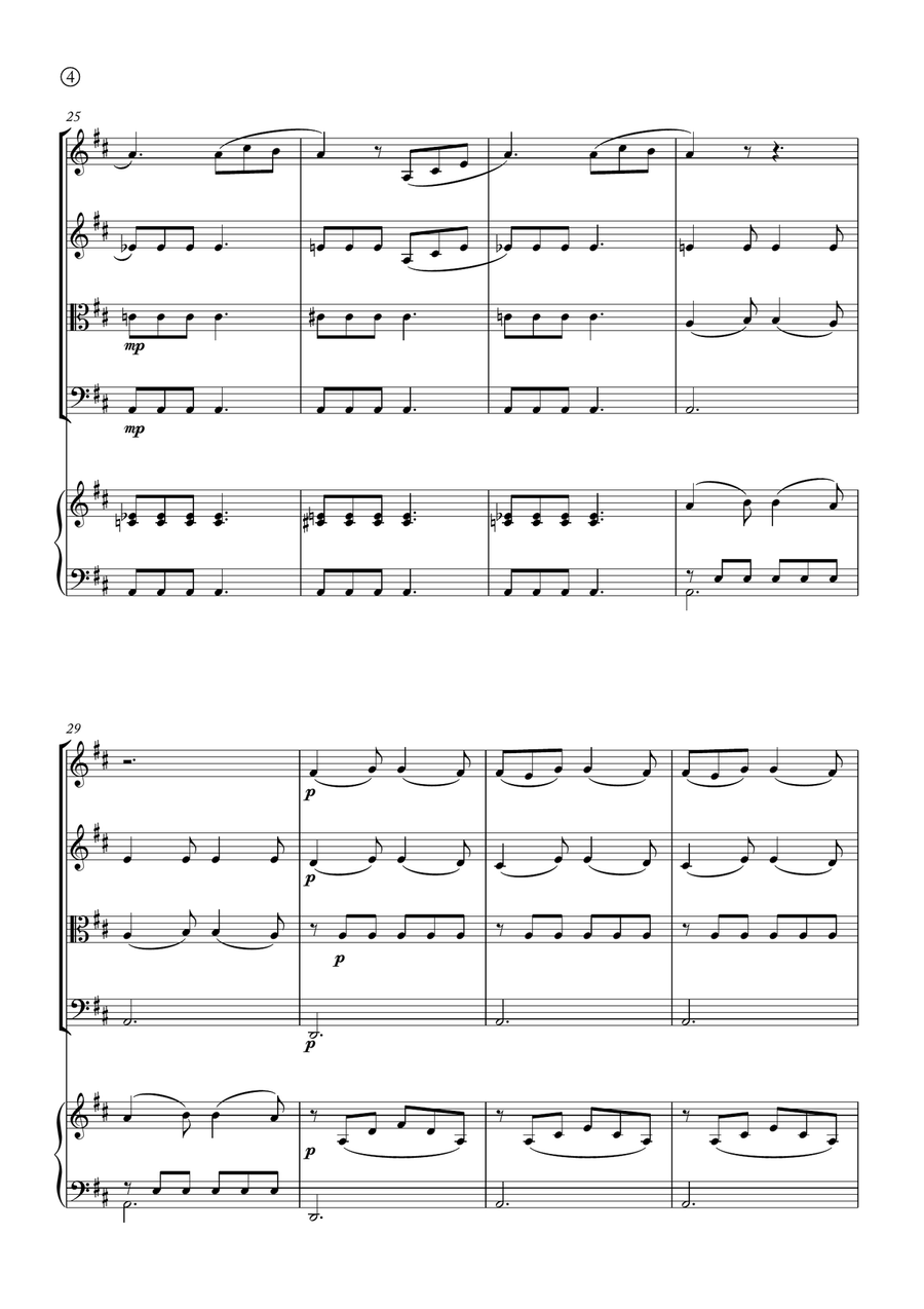 Barcarolle String Quartet scores gallery preview page 4