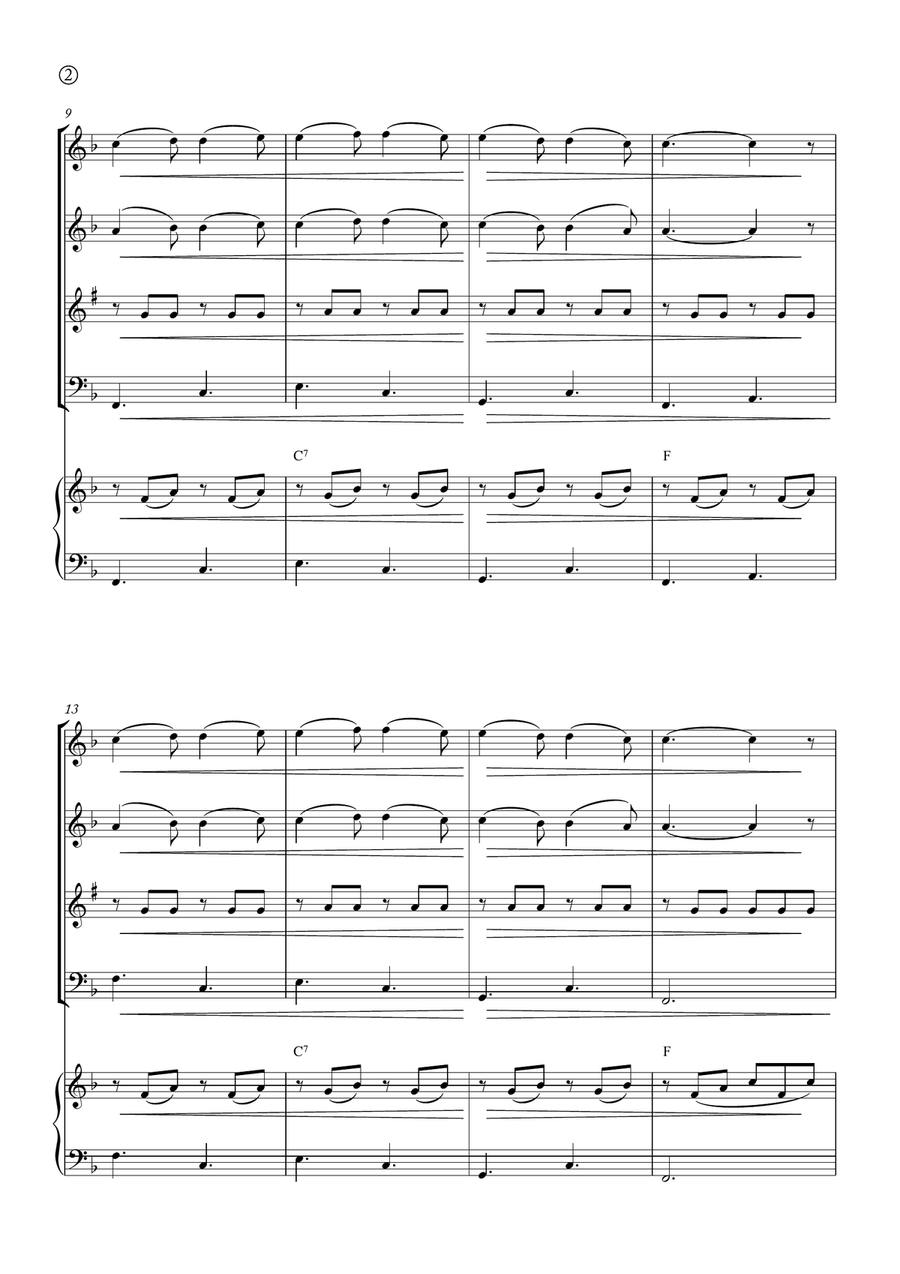 Barcarolle Woodwind Quartet scores gallery preview page 2