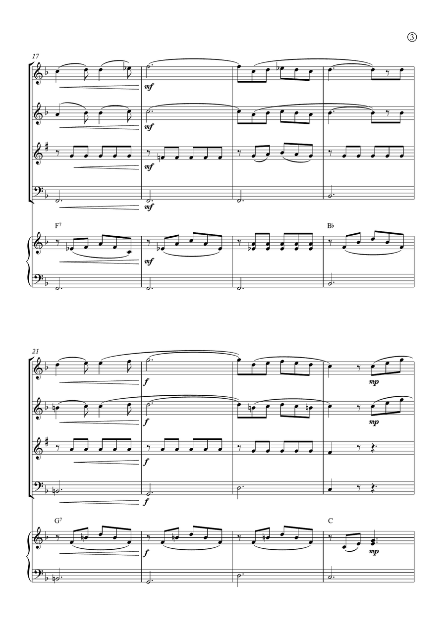 Barcarolle Woodwind Quartet scores gallery preview page 3