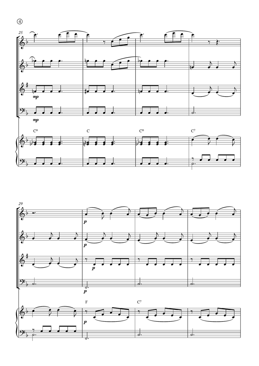 Barcarolle Woodwind Quartet scores gallery preview page 4