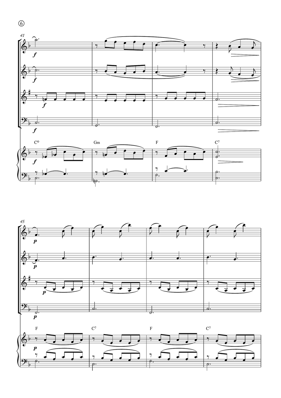 Barcarolle Woodwind Quartet scores gallery preview page 6