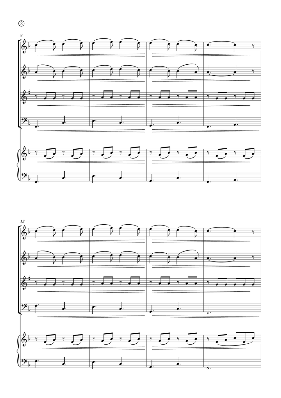 Barcarolle Woodwind Quartet scores gallery preview page 2
