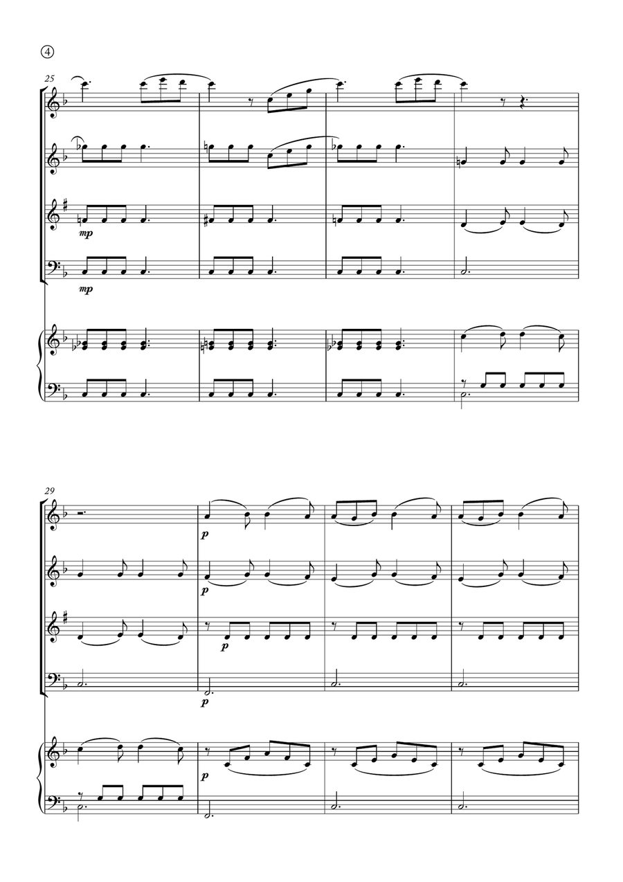 Barcarolle Woodwind Quartet scores gallery preview page 4