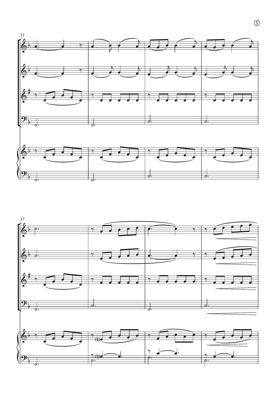 Barcarolle Woodwind Quartet scores gallery preview page 5