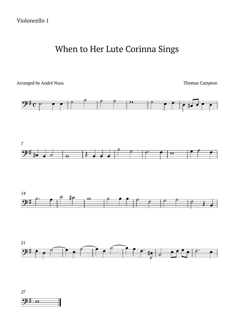 When to Her Lute Corinna Sings String Trio scores gallery preview page 3
