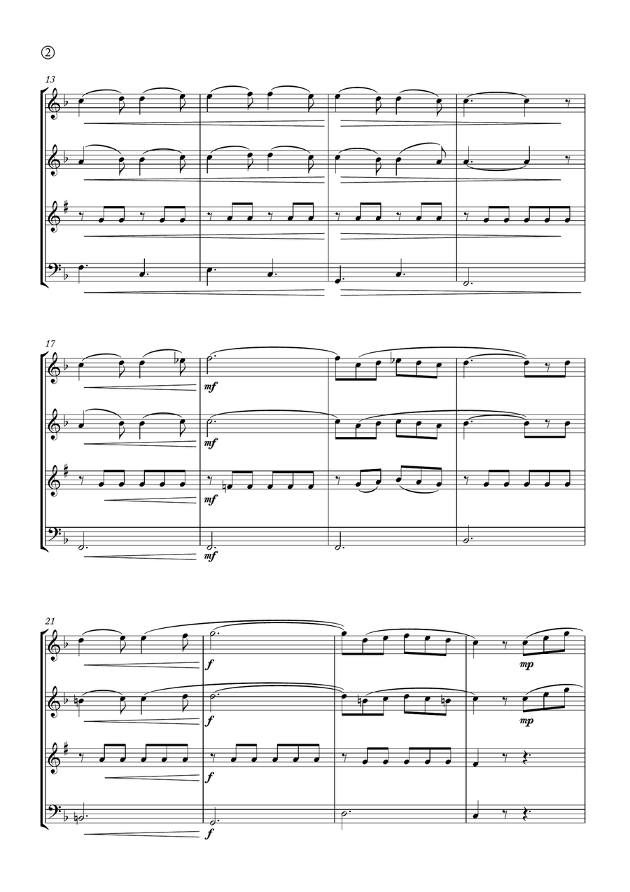 Barcarolle Woodwind Quartet scores gallery preview page 2