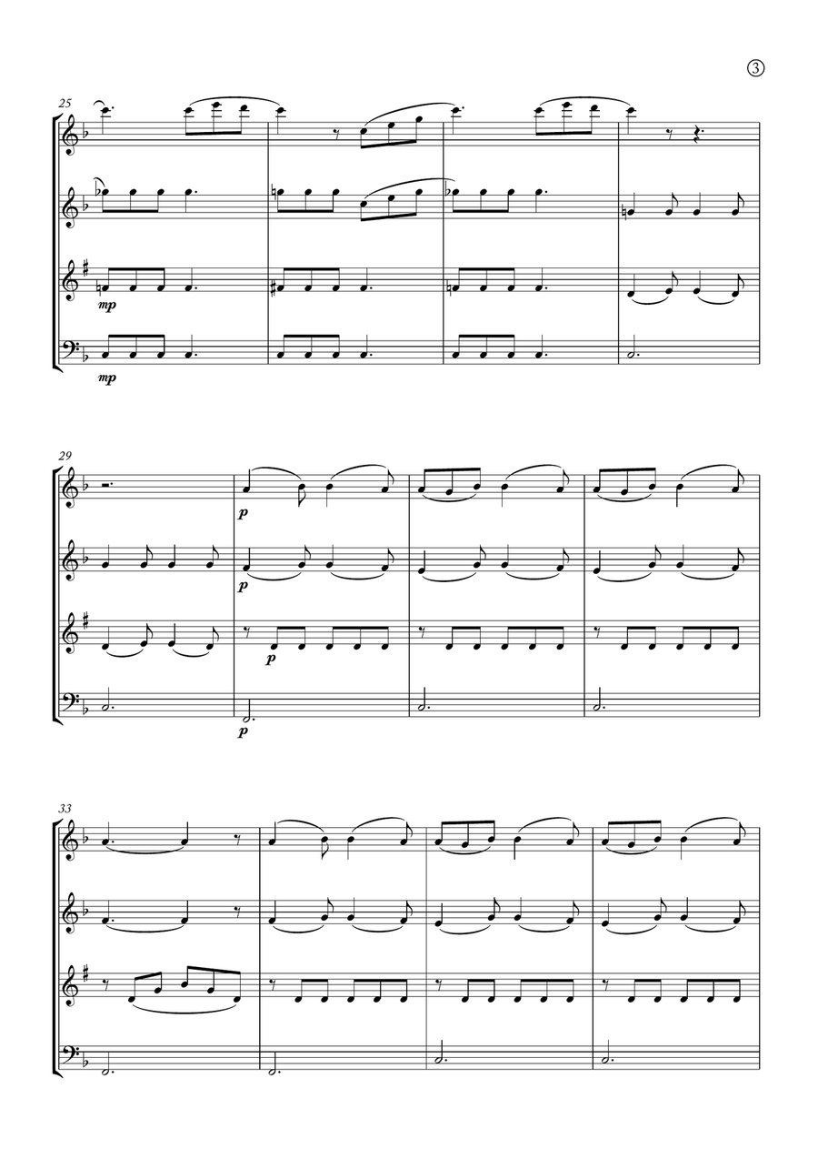 Barcarolle Woodwind Quartet scores gallery preview page 3
