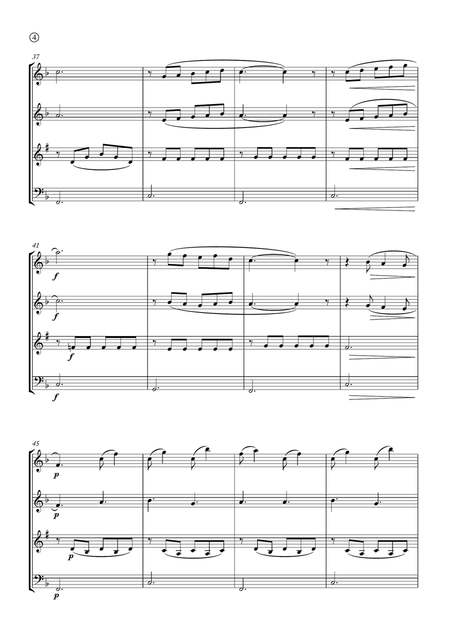 Barcarolle Woodwind Quartet scores gallery preview page 4