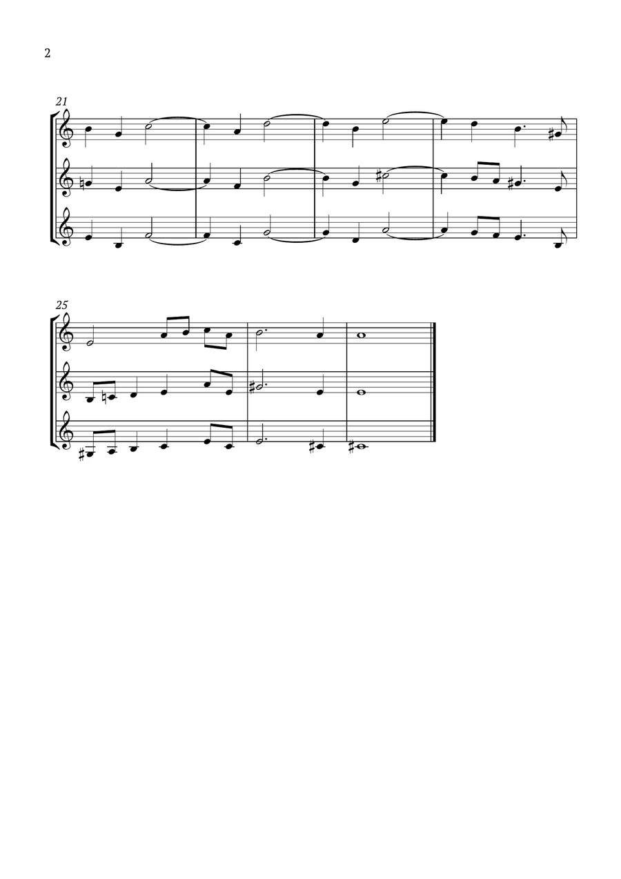When to Her Lute Corinna Sings String Trio scores gallery preview page 2