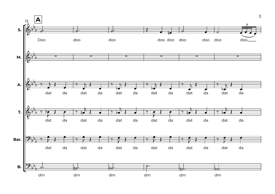 The Great Pumpkin Waltz The Great Pumpkin Waltz Divisi scores gallery preview page 3