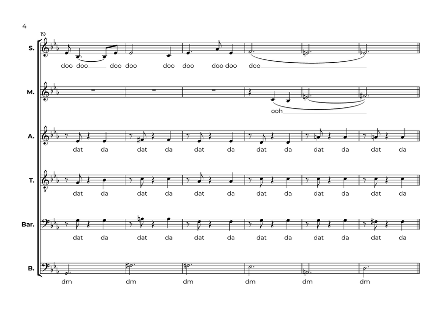 The Great Pumpkin Waltz The Great Pumpkin Waltz Divisi scores gallery preview page 4