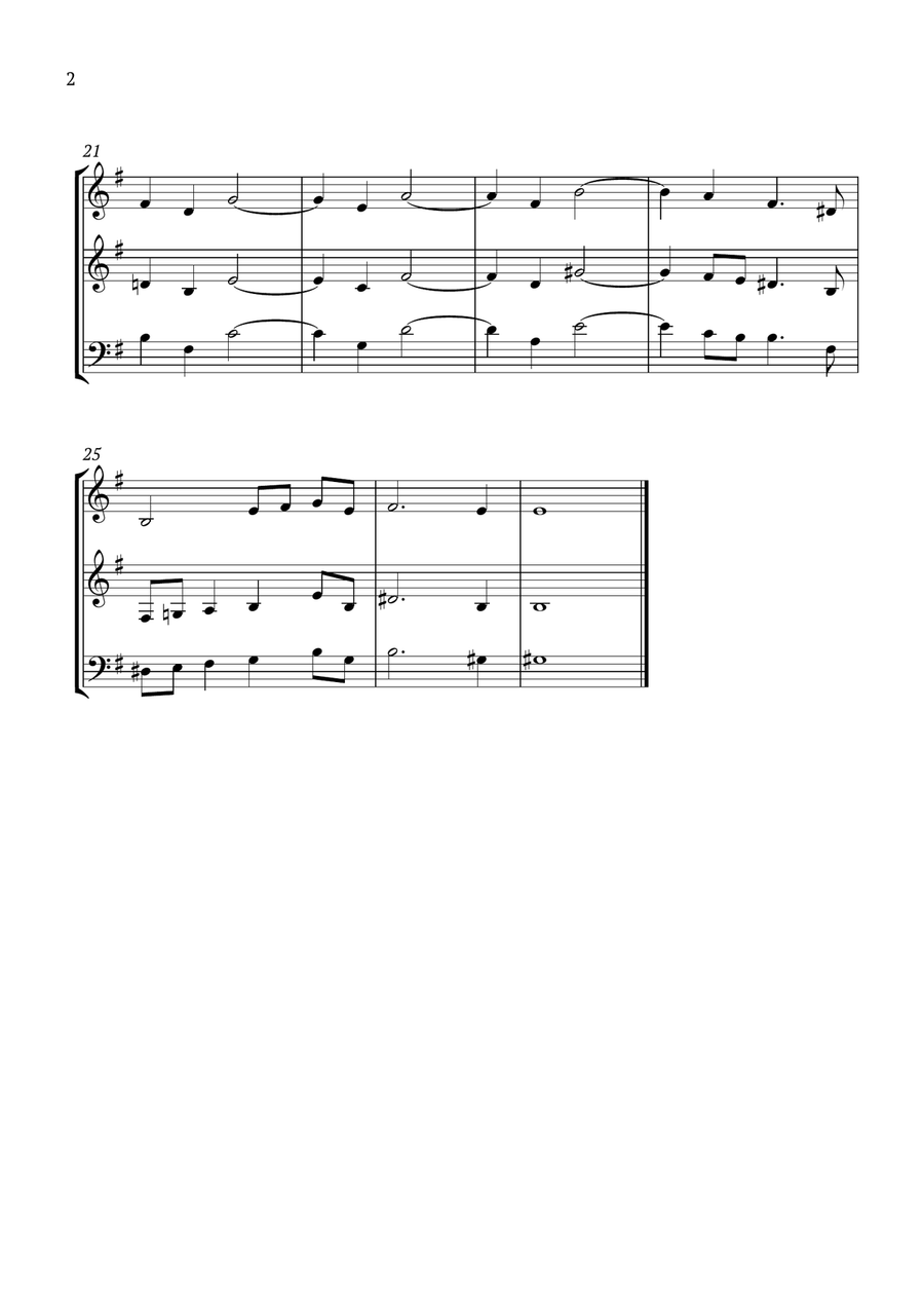 When to Her Lute Corinna Sings Brass Trio scores gallery preview page 2