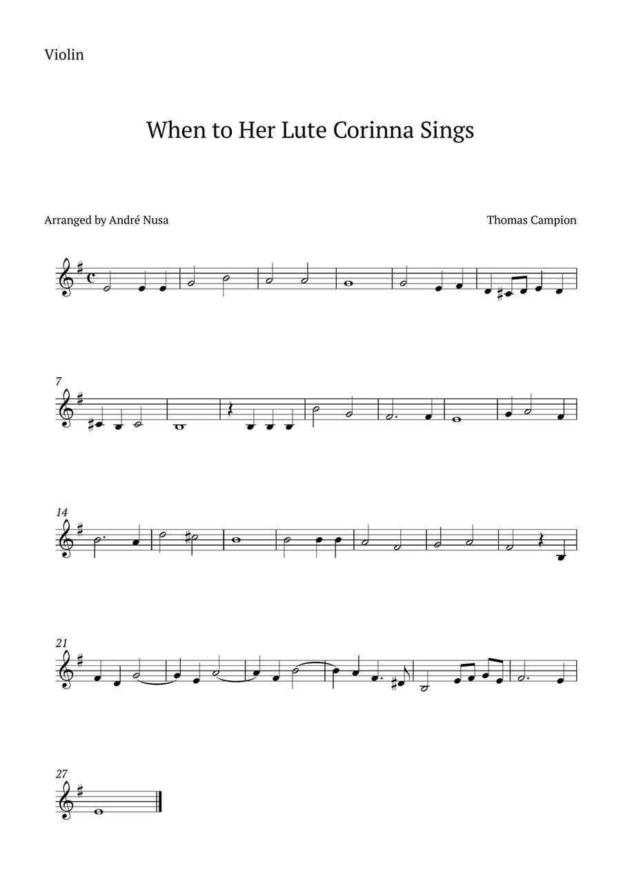 When to Her Lute Corinna Sings String Trio scores gallery preview page 3