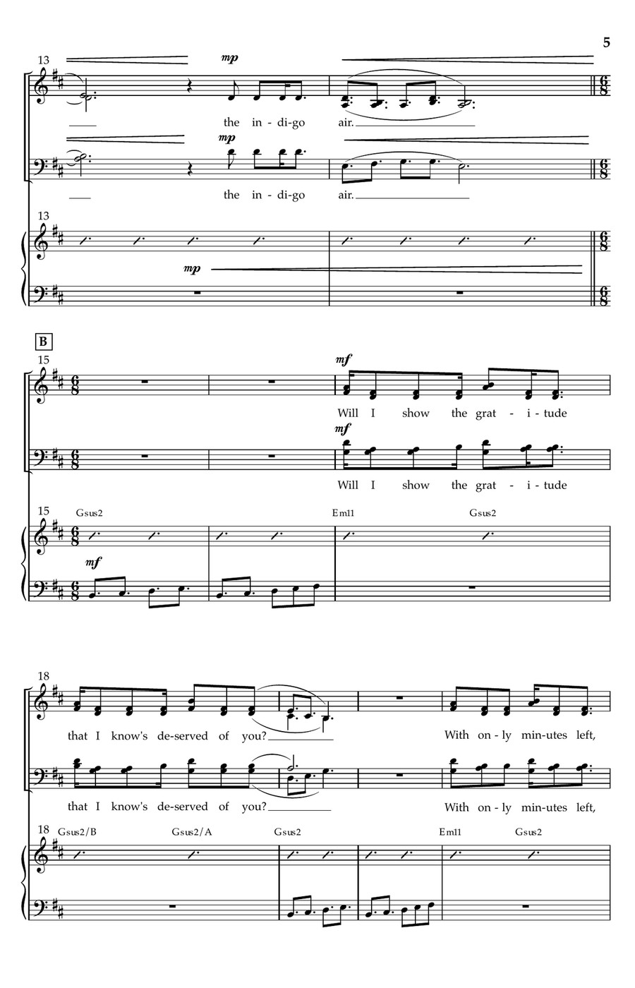 For Eldon (arr. Liz Townsend) 4-Part scores gallery preview page 3