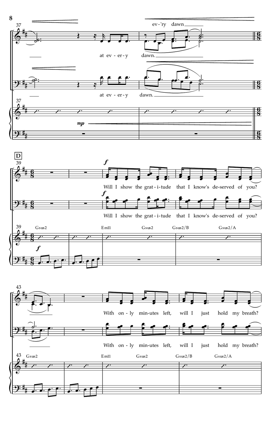 For Eldon (arr. Liz Townsend) 4-Part scores gallery preview page 6