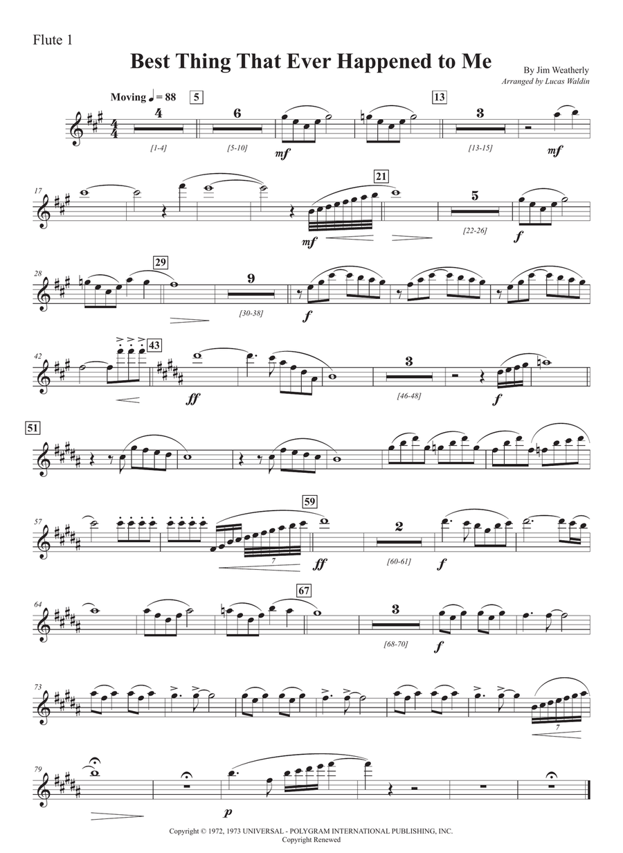 Best Thing That Ever Happened To Me Full Orchestra scores gallery preview page 1
