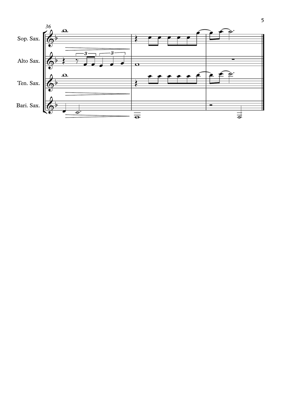 What A Wonderful World What A Wonderful World Saxophone Quartet scores gallery preview page 5