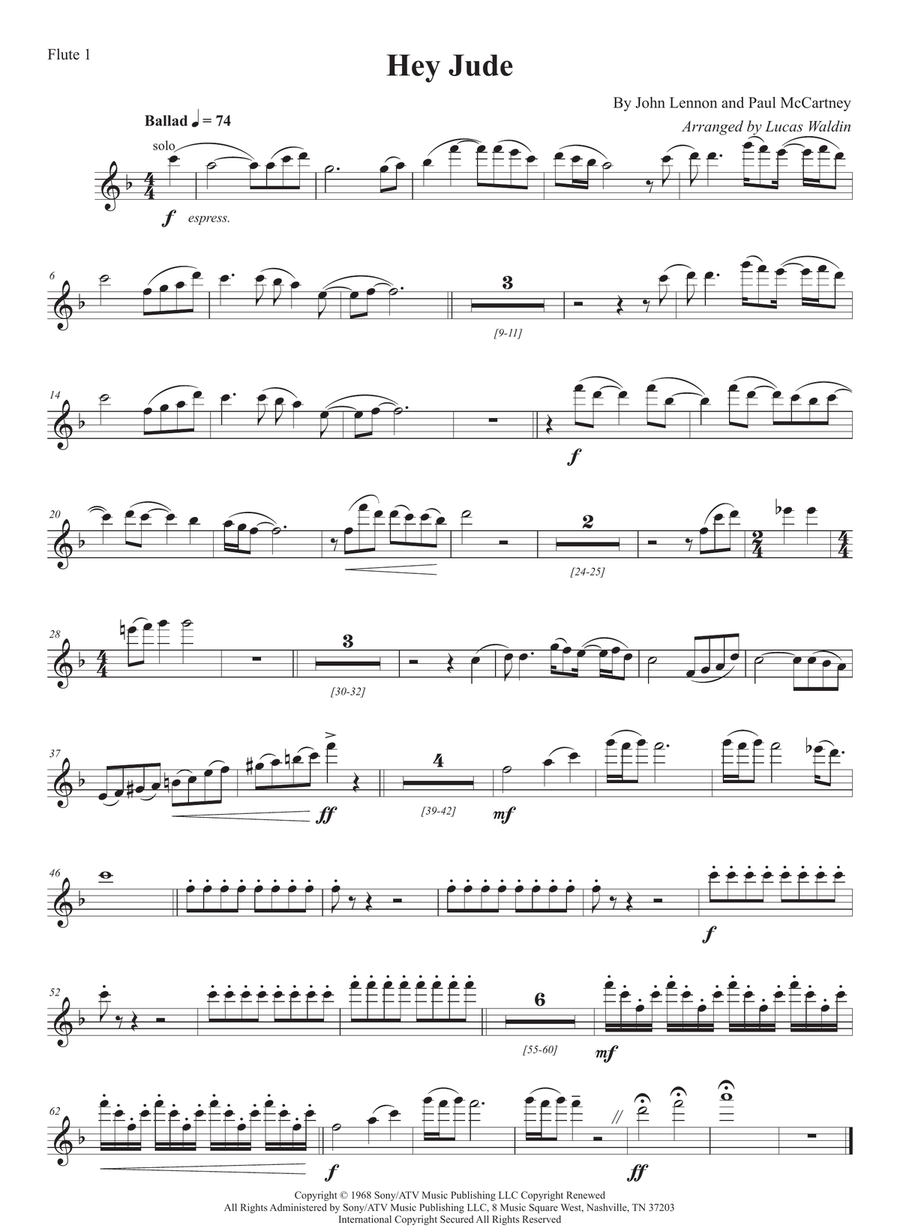 Hey Jude Hey Jude Full Orchestra scores gallery preview page 1
