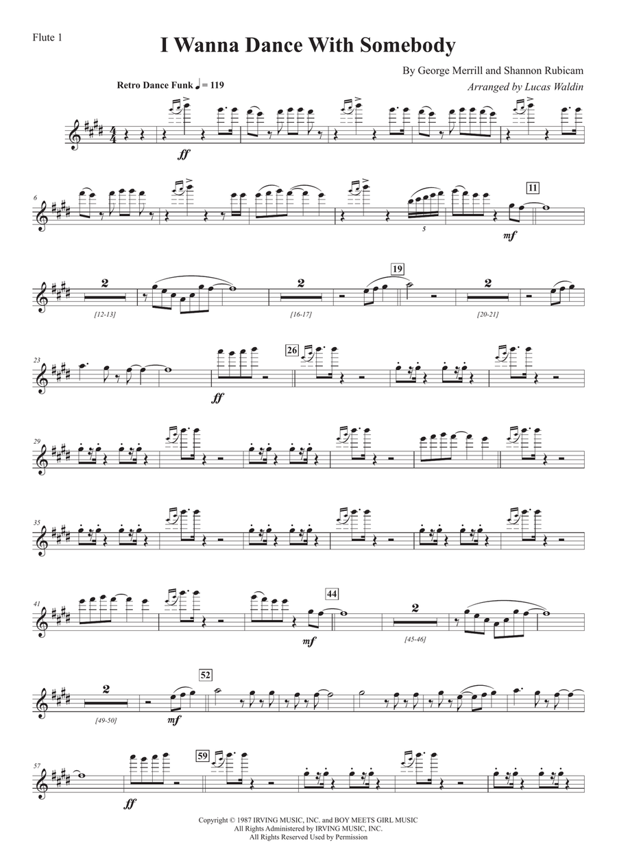 I Wanna Dance With Somebody Full Orchestra scores gallery preview page 1