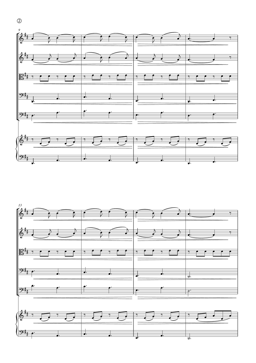 Barcarolle String Orchestra scores gallery preview page 2