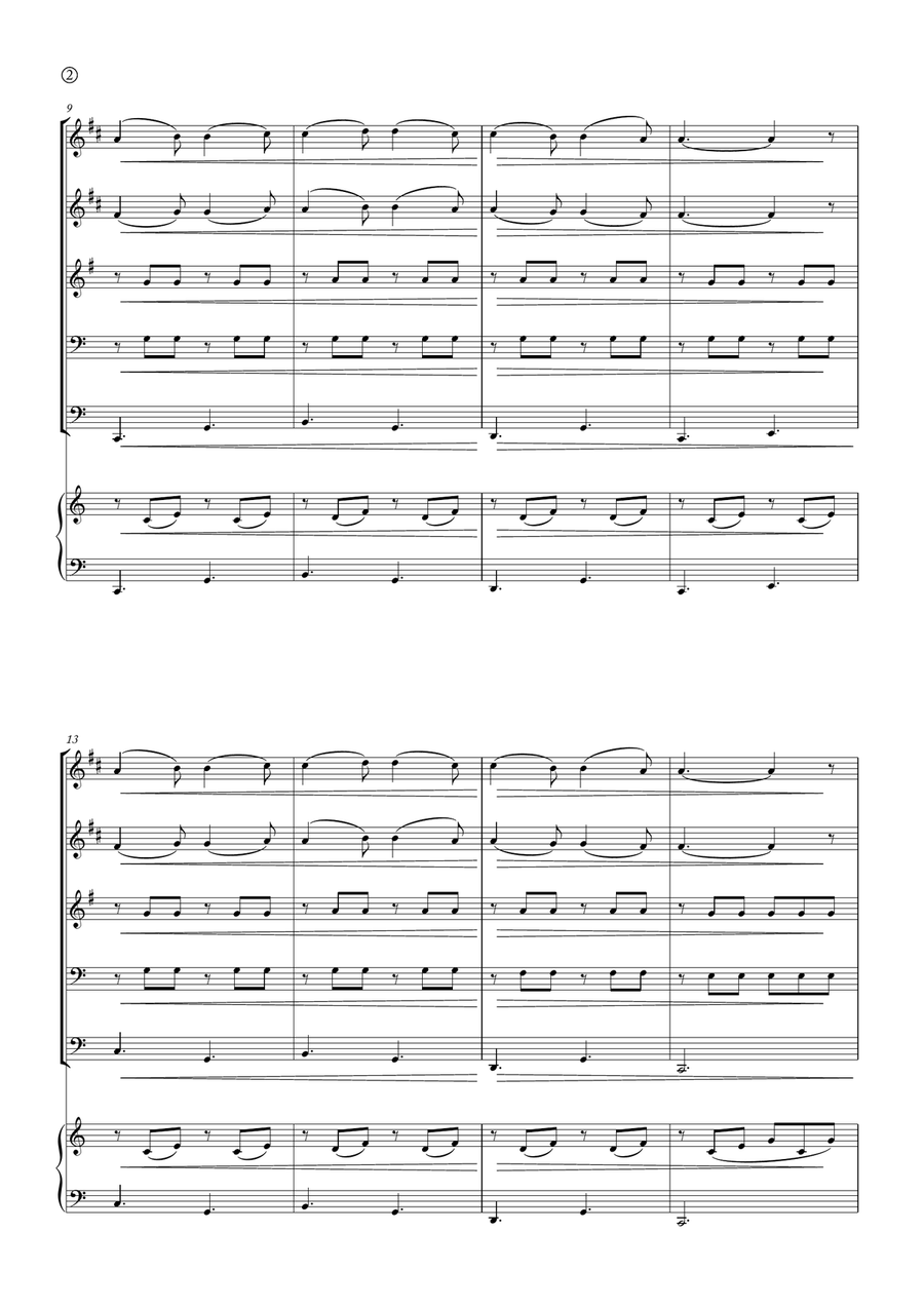 Barcarolle Brass Quintet scores gallery preview page 2