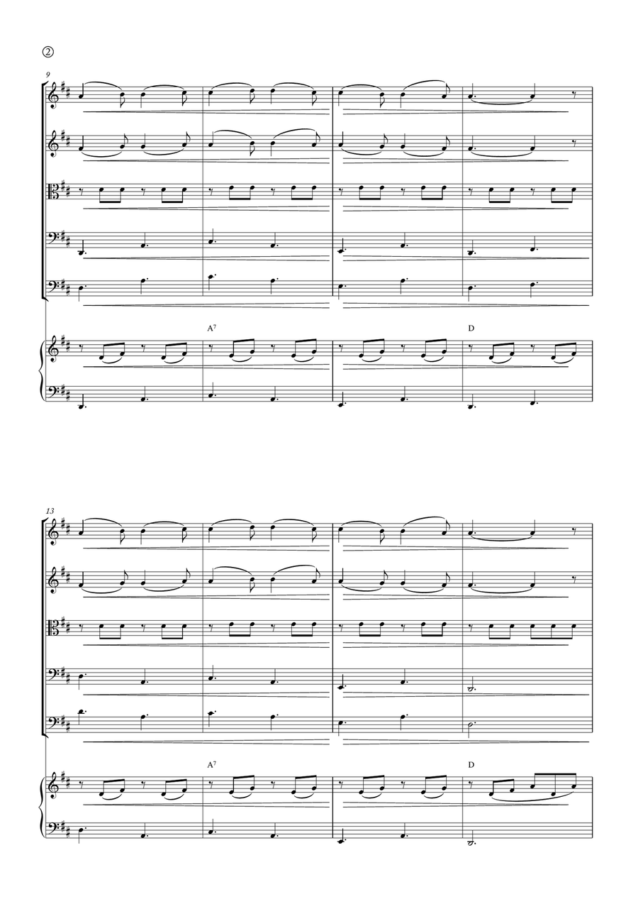 Barcarolle String Orchestra scores gallery preview page 2