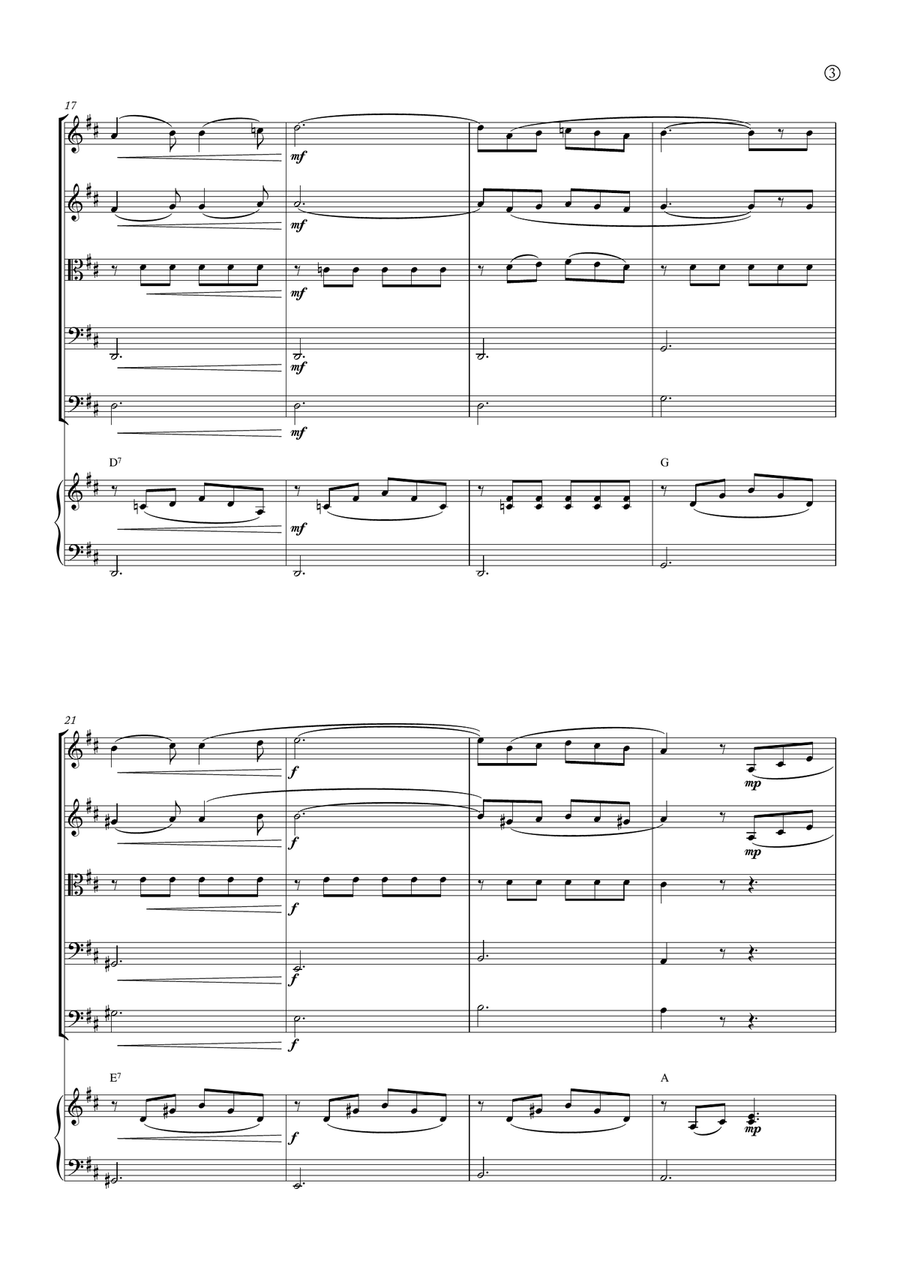 Barcarolle String Orchestra scores gallery preview page 3