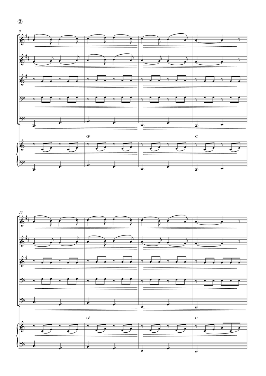 Barcarolle Brass Quintet scores gallery preview page 2