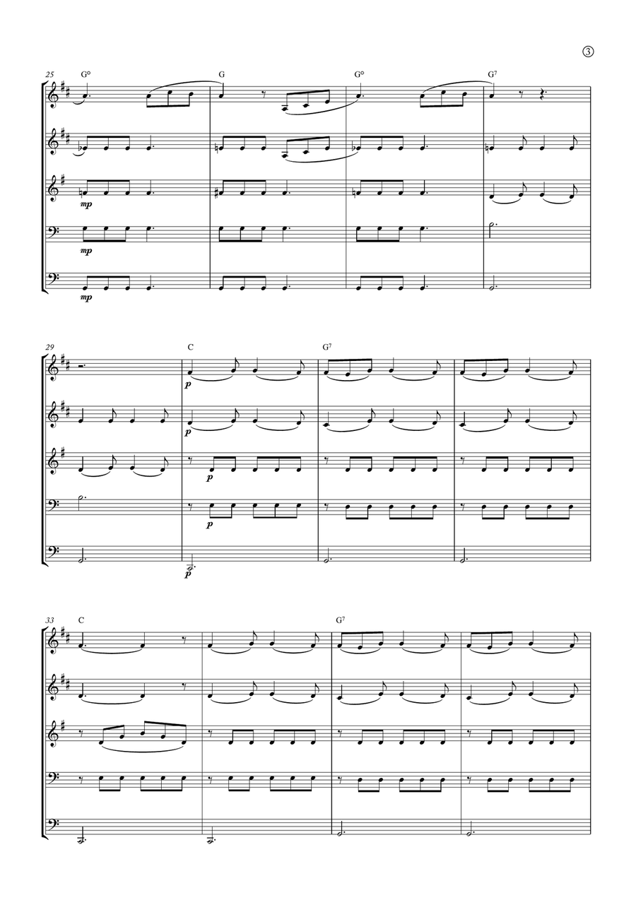 Barcarolle Brass Quintet scores gallery preview page 3