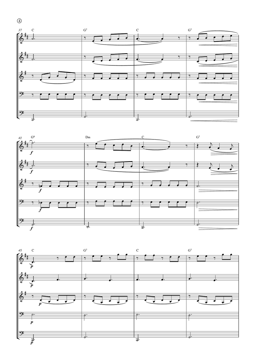 Barcarolle Brass Quintet scores gallery preview page 4