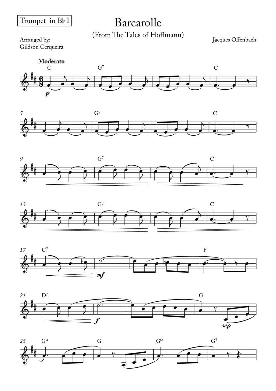 Barcarolle Brass Quintet scores gallery preview page 6