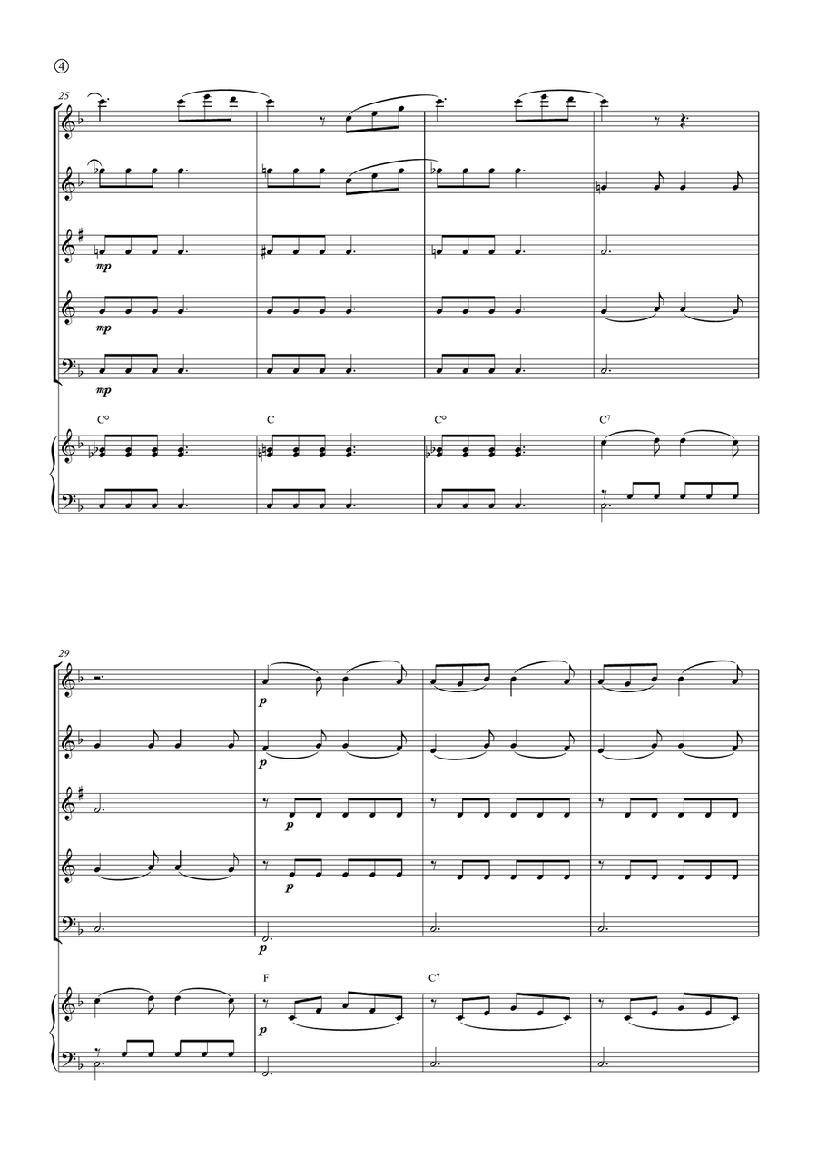 Barcarolle Woodwind Quintet scores gallery preview page 4