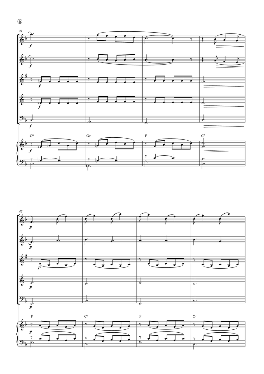 Barcarolle Woodwind Quintet scores gallery preview page 6
