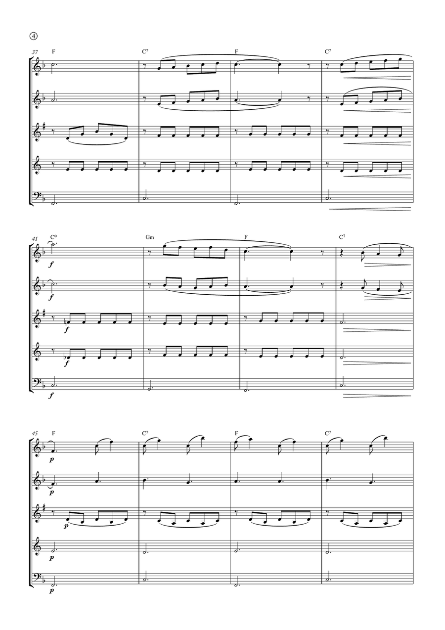 Barcarolle Woodwind Quintet scores gallery preview page 4