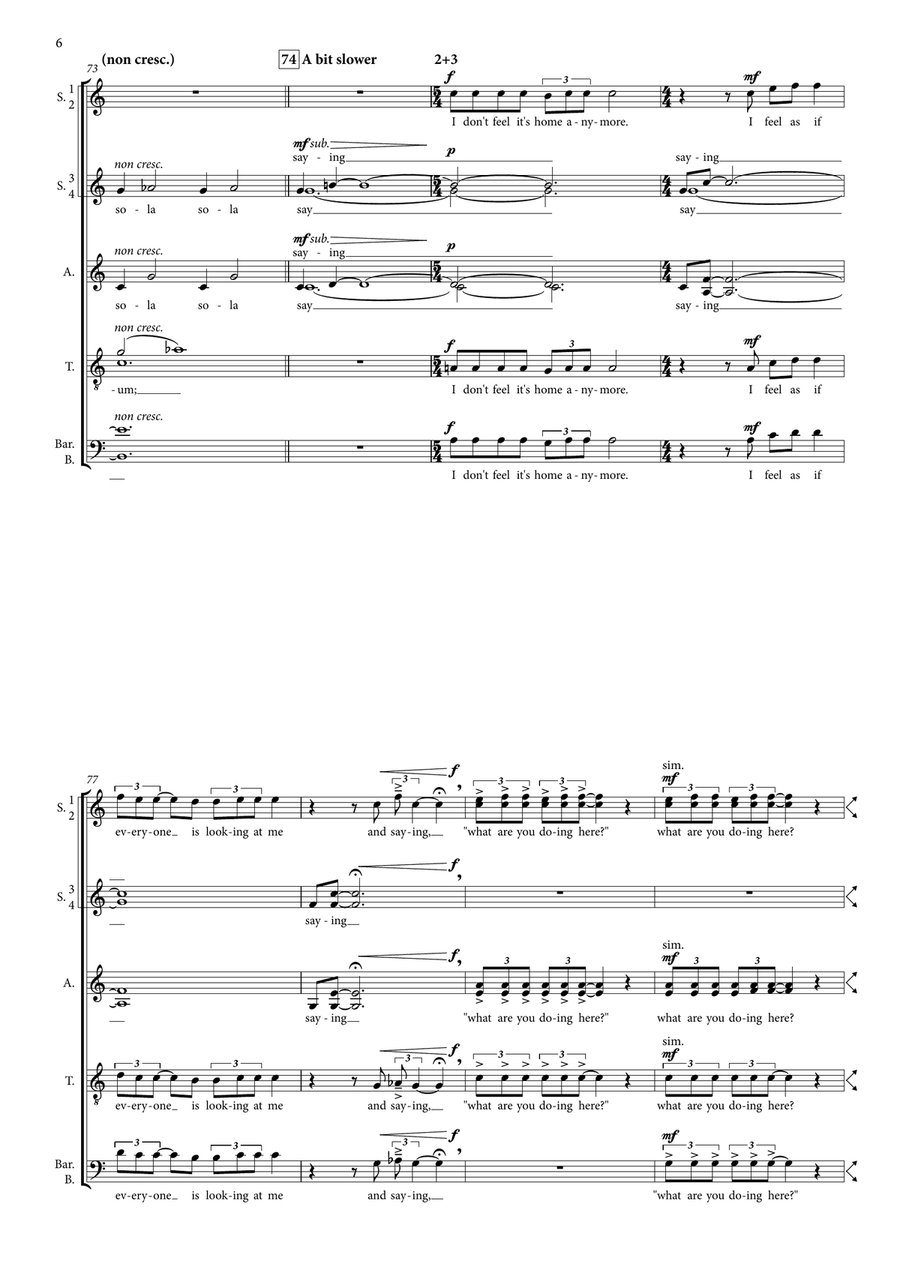 No Resting Place No Resting Place Divisi scores gallery preview page 6