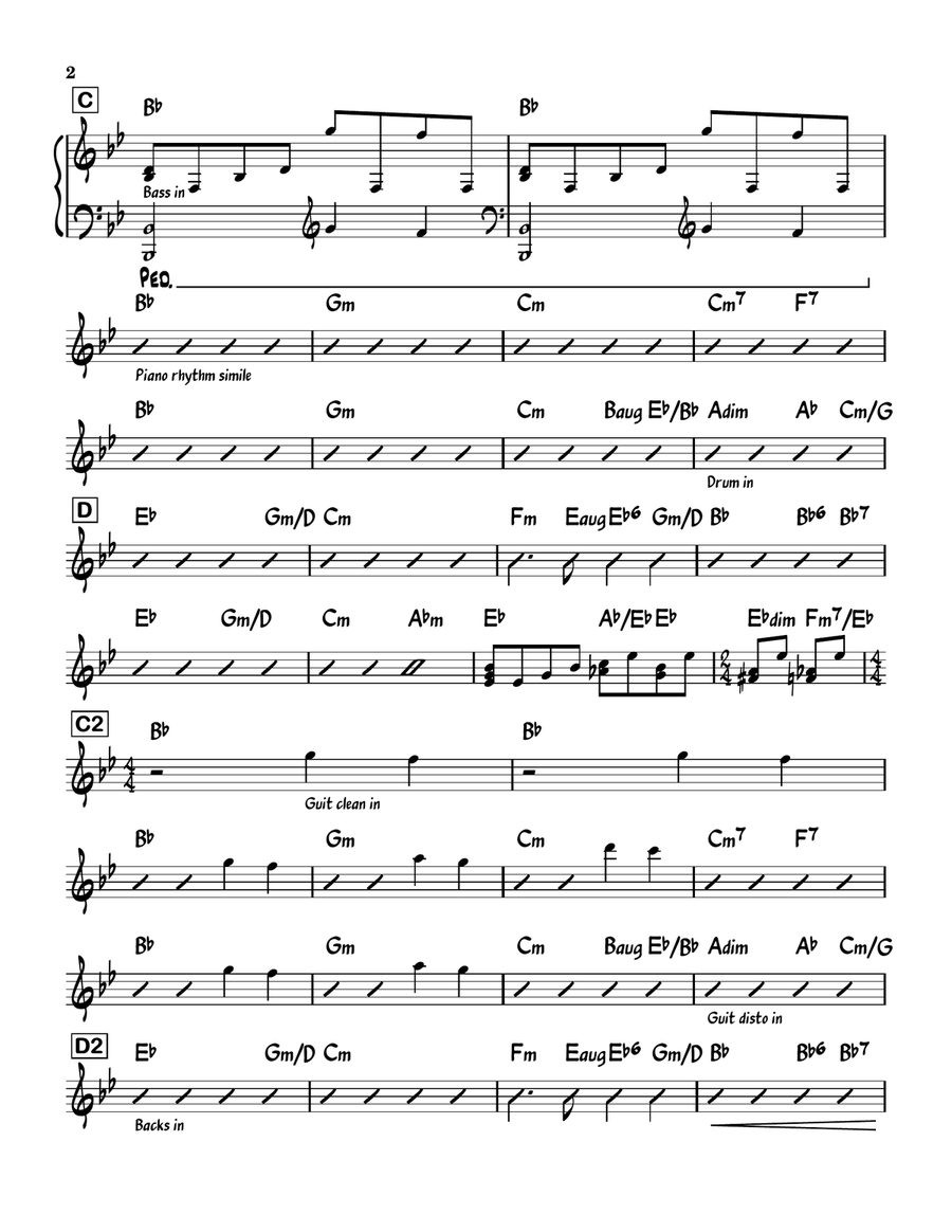 Bohemian Rhapsody Bohemian Rhapsody Piano scores gallery preview page 2