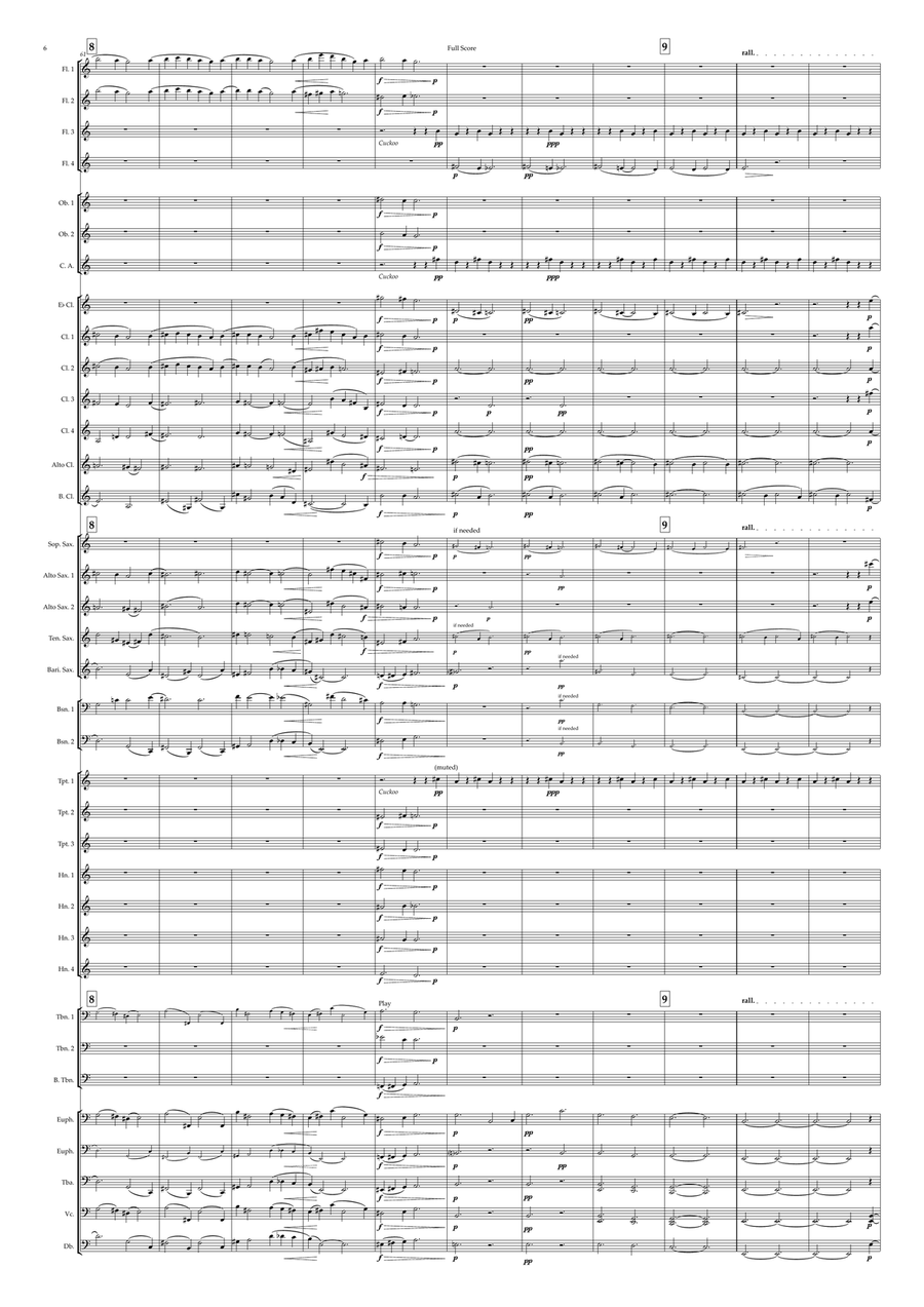 On Hearing the First Cuckoo in Spring Concert Band scores gallery preview page 6
