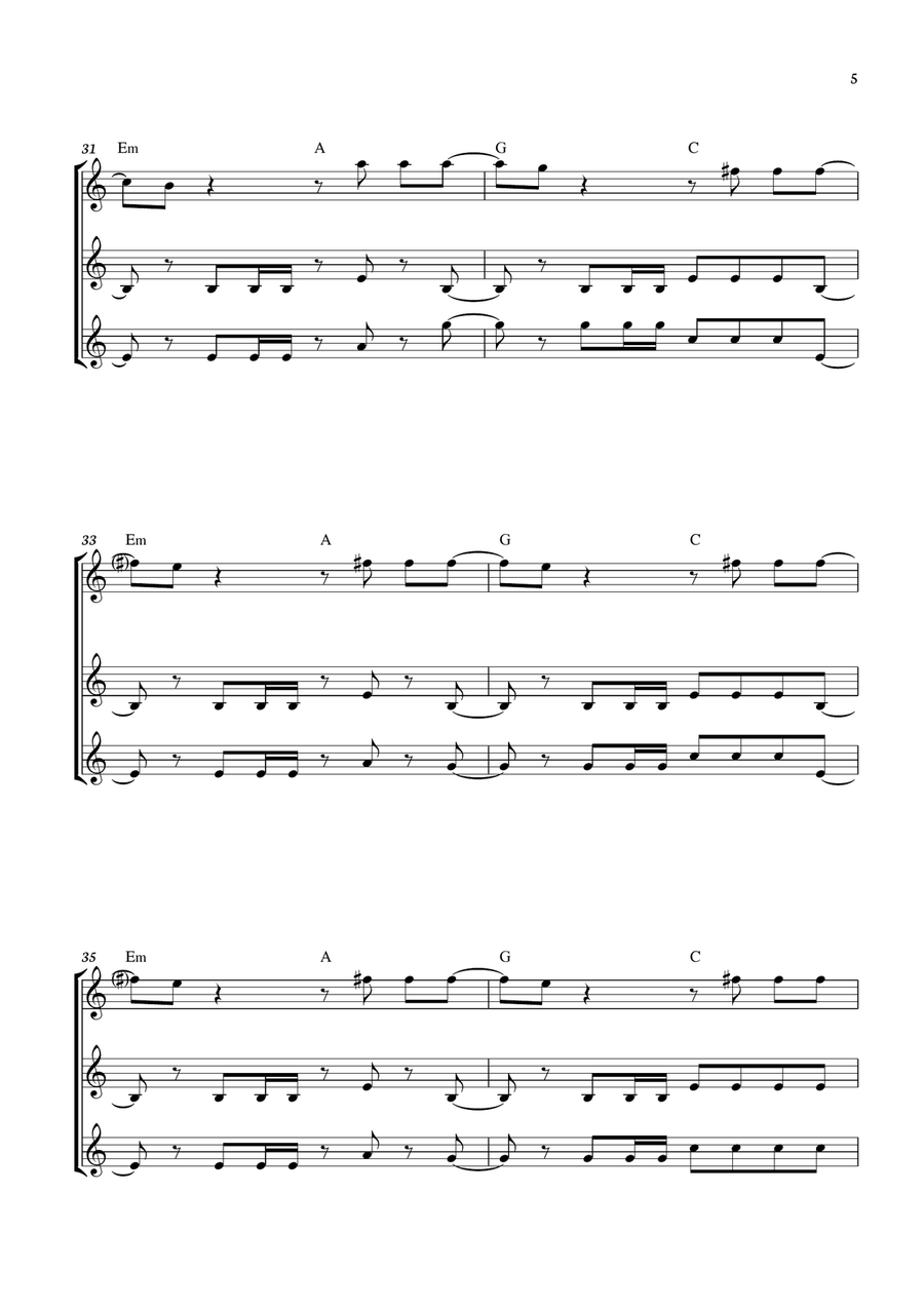 Smells Like Teen Spirit Smells Like Teen Spirit String Trio scores gallery preview page 5