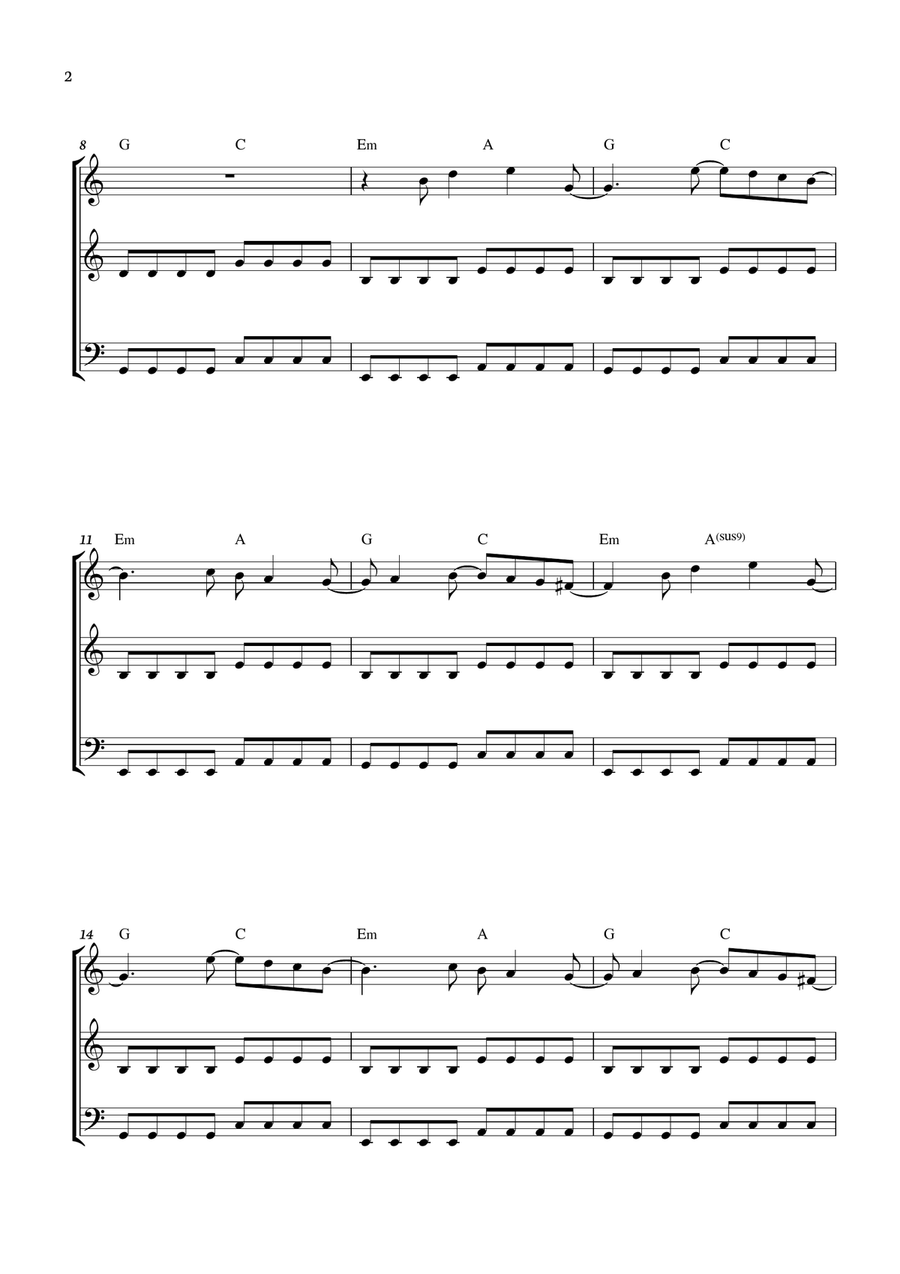 Smells Like Teen Spirit Smells Like Teen Spirit String Trio scores gallery preview page 2