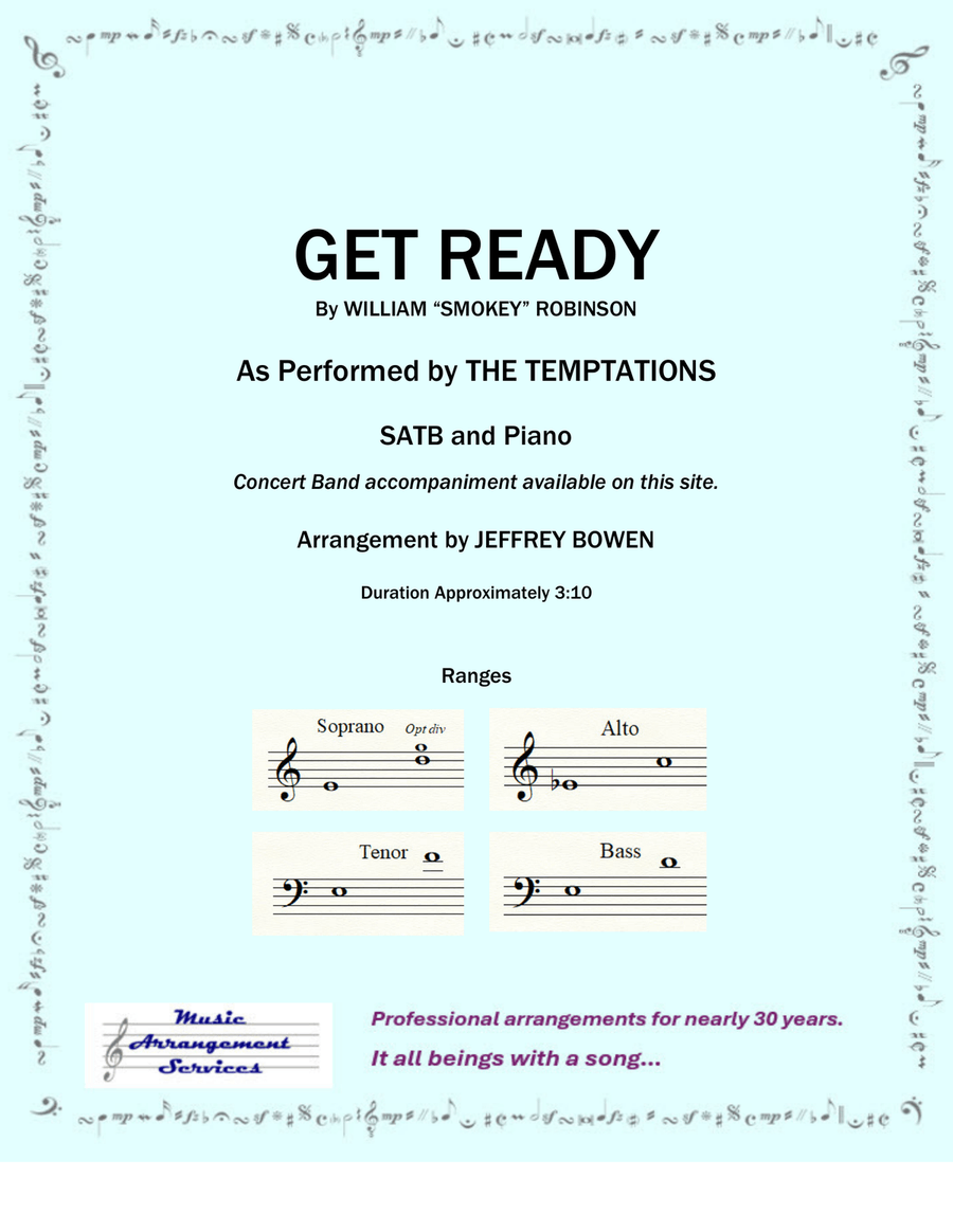 Get Ready 4-Part scores gallery preview page 1