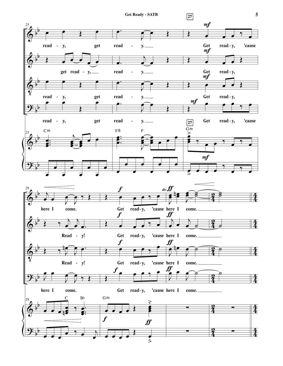 Get Ready 4-Part scores gallery preview page 6